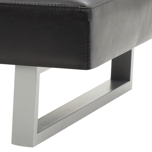 Chroma black sofa bed in sofa position
