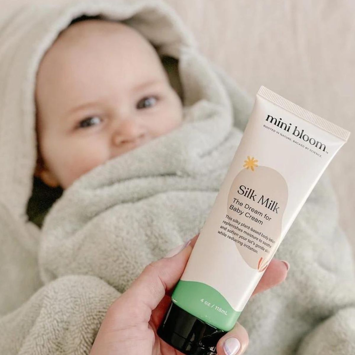mini bloom Silk Milk kids body lotion, extra view