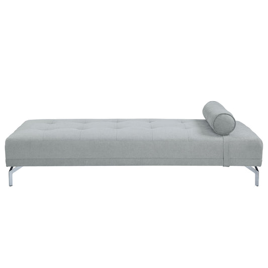 Quenti Velvet Sofa Bed in Gray, alternate view