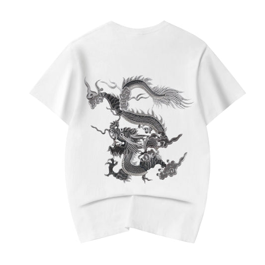Gray Dragon Embroidered Tee, alternate view