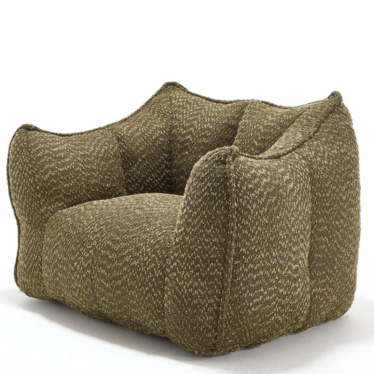 Wide Chenille Lounge Armchair, additional detail