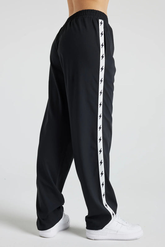 Fitkitty Culture Bolt track pant in black, product view 3