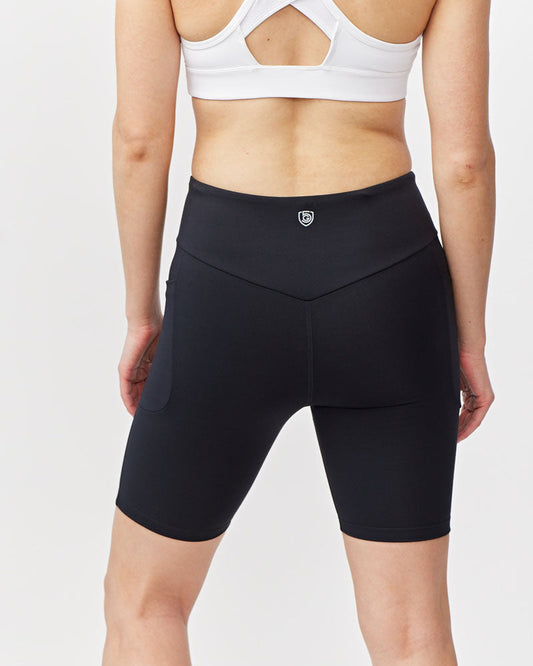 Go Again Bike Short 8" in Black, alternate view