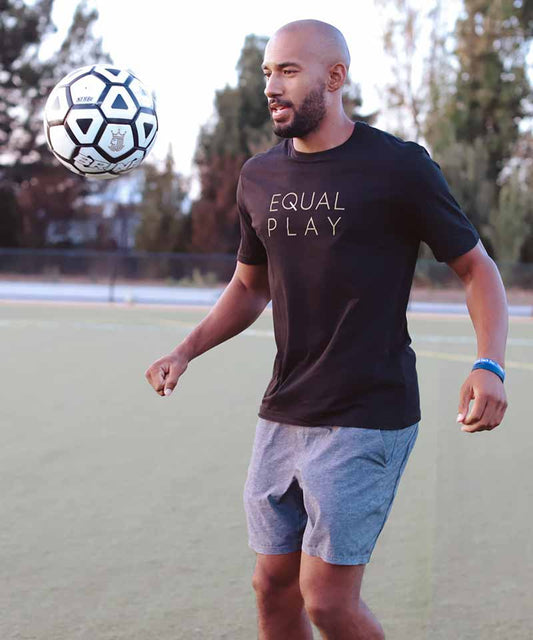 Equal Play Men's Athletic T Shirt, action shot