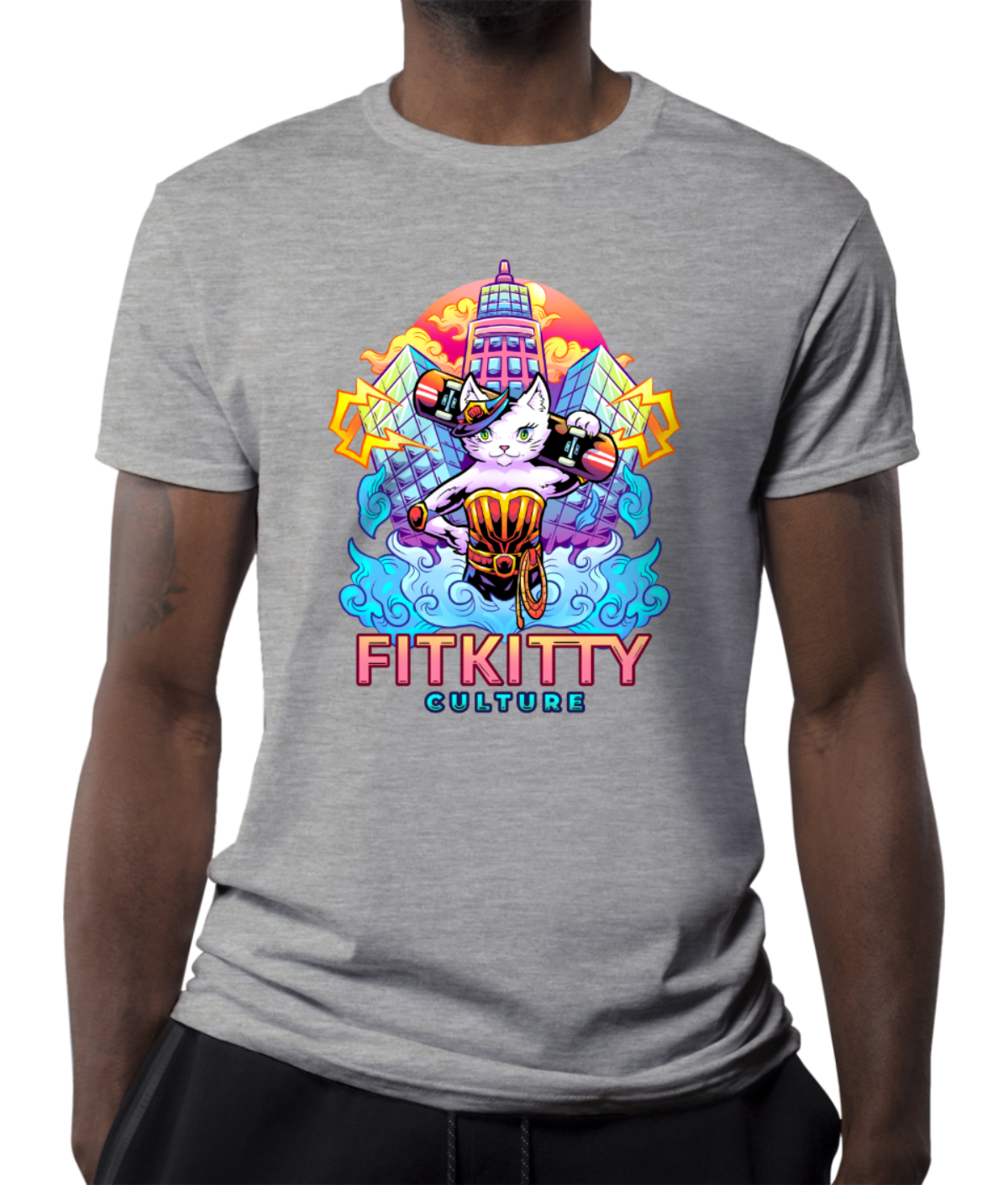 Fitkitty Culture Baddie Kitty t-shirt, alternate view 4