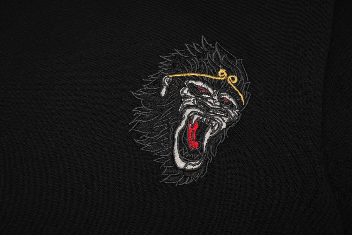 Raging Monkey Embroidered Tee, additional detail