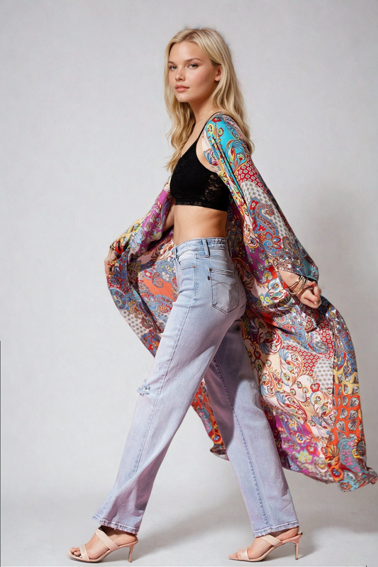 Fitkitty Culture Wildroot Ethereal duster kimono, alternate view