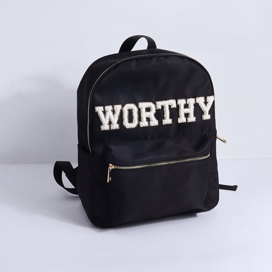 Worthy Empowerment Backpack in Black, alternate view