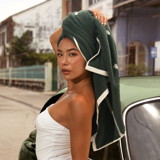 Italic Sorrel Earth-Tone Australian Cotton Bath Towels