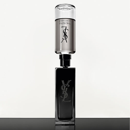 YSL perfume bottle on a white background
