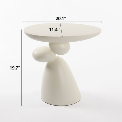 HouseOfZazla Lucky Stone Shaped Corner and Elliptical Coffee Tables