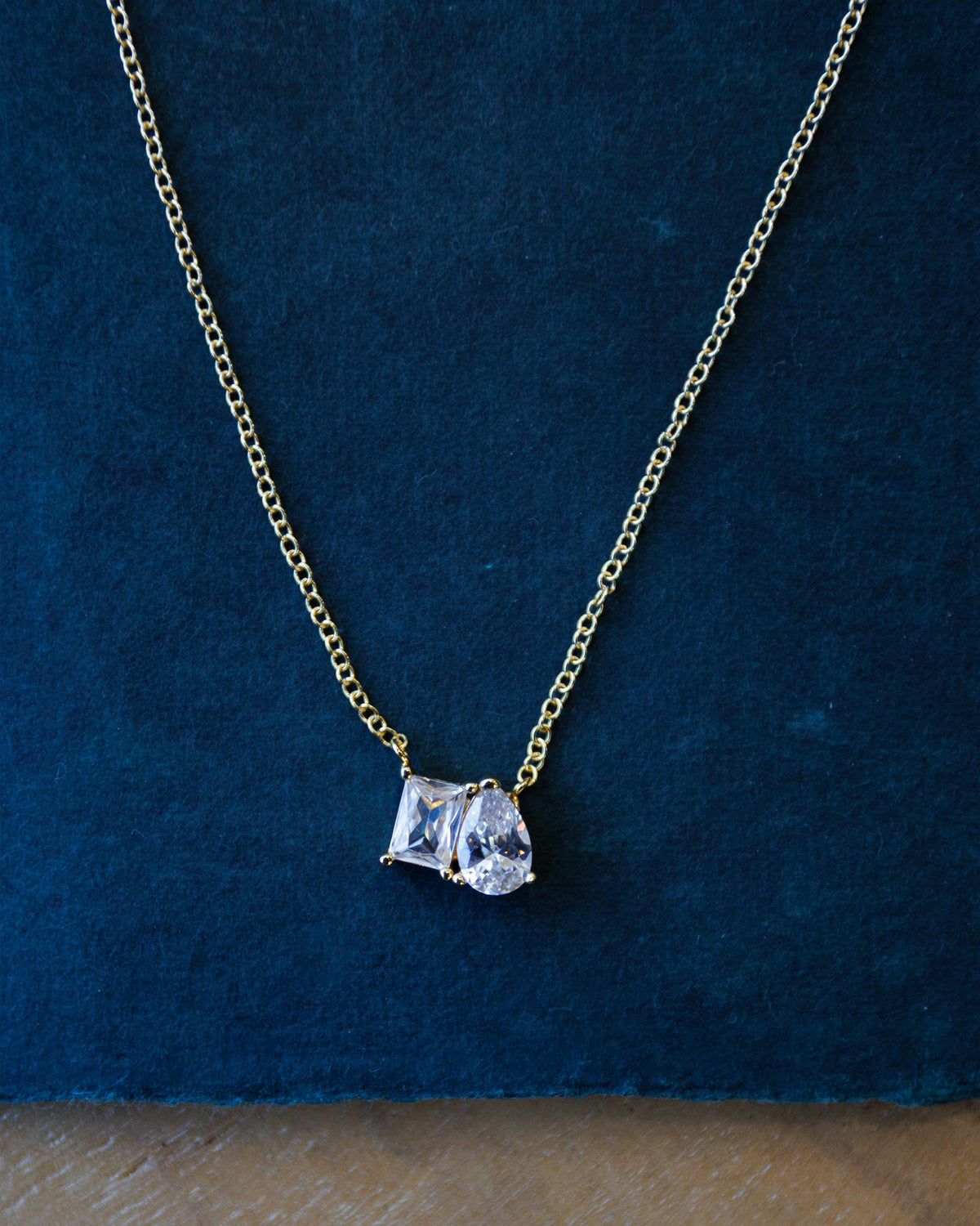 Downeast C'Est Bon Necklace in gold, alternate view