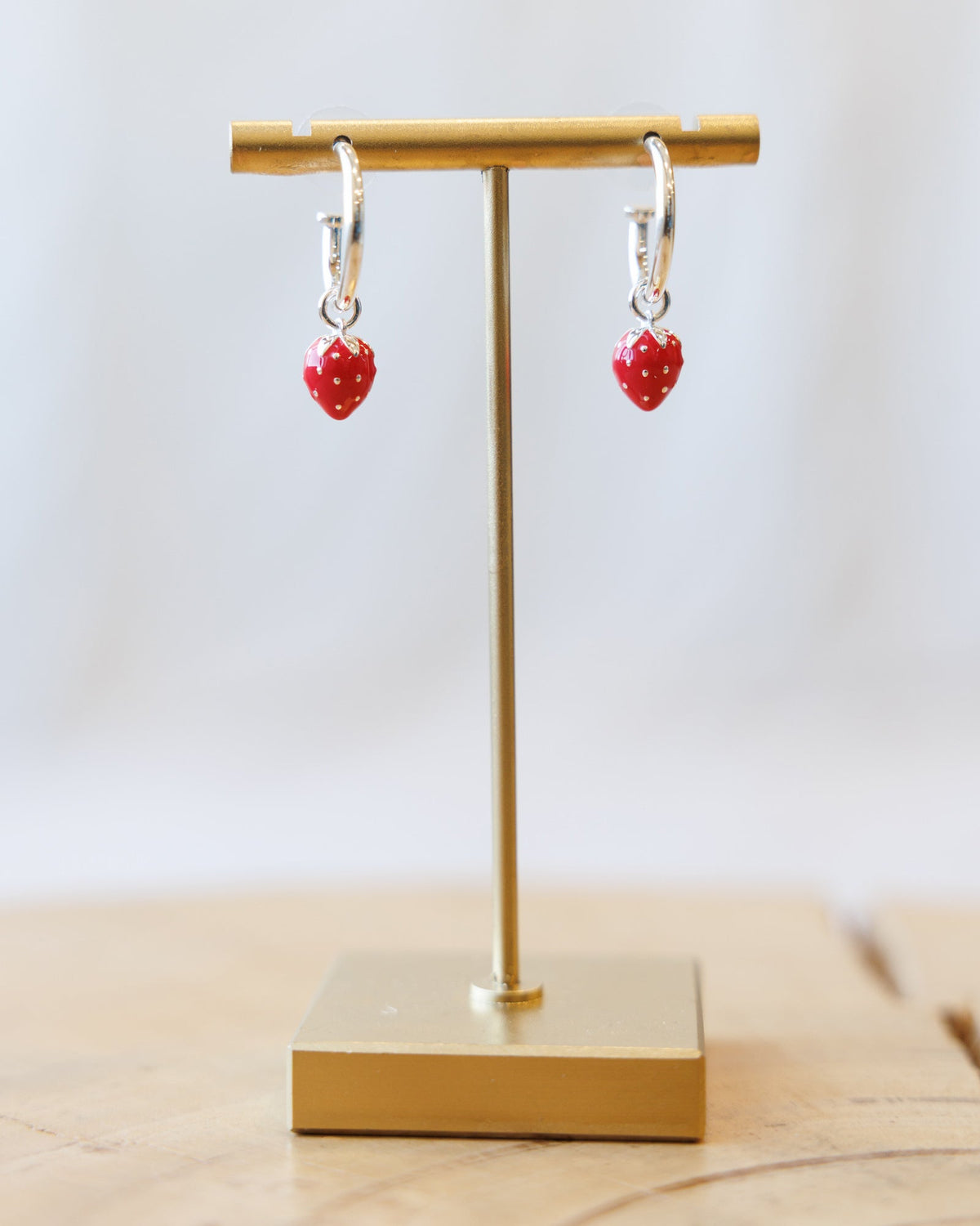 Downeast Silver Strawberry Fields Forever Earrings, alternate view