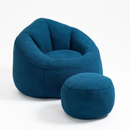 Bean Bag Sofa Chair with Footrest, alternate view