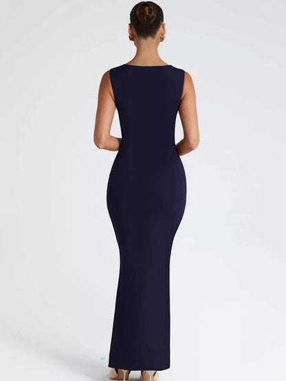 Square Neck Sleeveless Maxi Dress