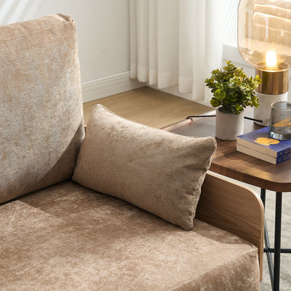 Convertible sofa bed solid wood leg detail (view 12)