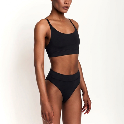 Net Positive organic cotton Scoop Bralette, further view (2)