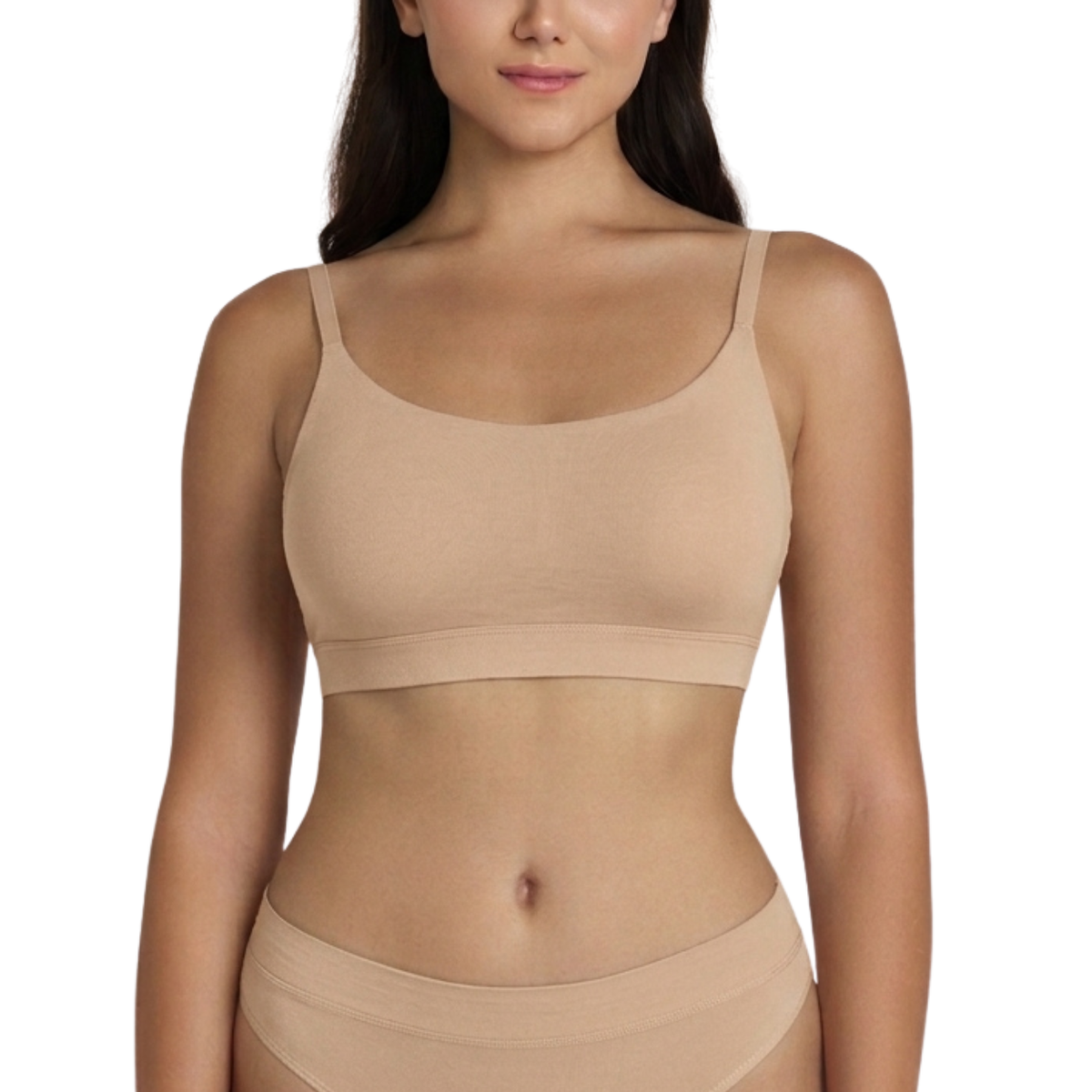 Net Positive organic cotton Scoop Bralette, further view