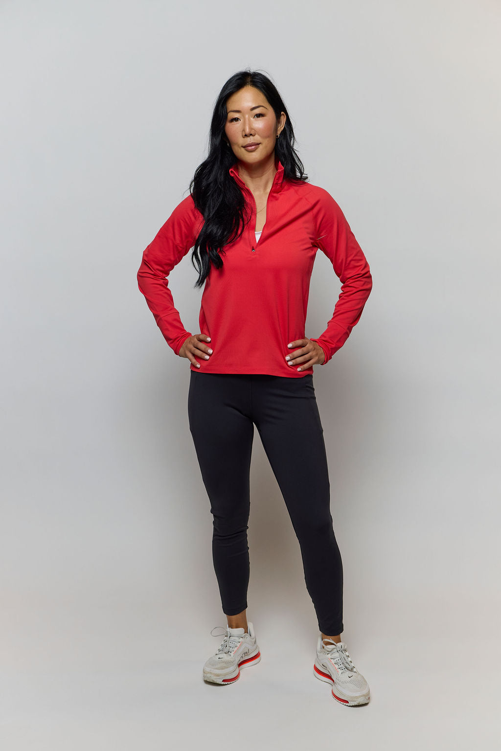 Foudy Mid-Weight Long Sleeve ½ Zip Top, additional detail