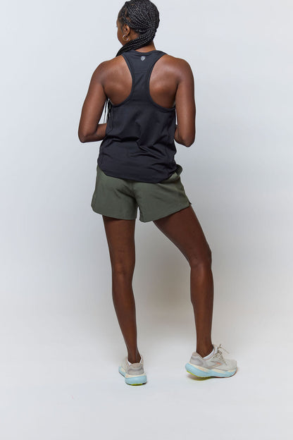 Indie 2.0 Women's Sport Shorts, additional detail, styled photo