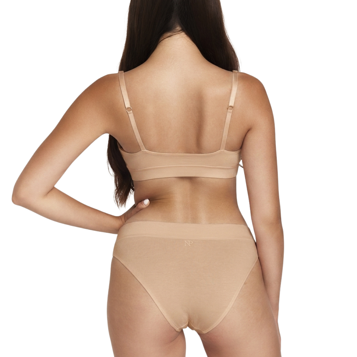 Net Positive organic cotton Scoop Bralette, extra view