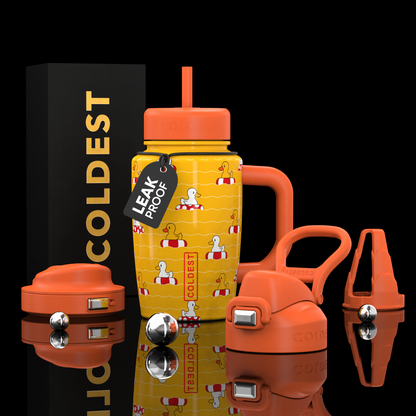 COLDEST 15oz Limitless Ultra v8 water bottle in Baby Duckies Ultra, main product photo
