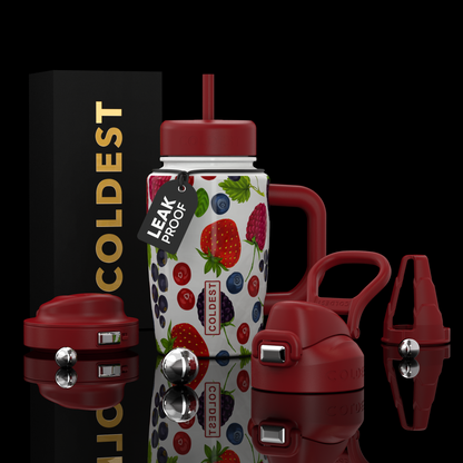 COLDEST 15oz Limitless Ultra v8 water bottle in Berry Bae Ultra, main product photo