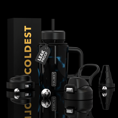 COLDEST 15oz Limitless Ultra v8 water bottle in Blue Opal Ultra, main product photo