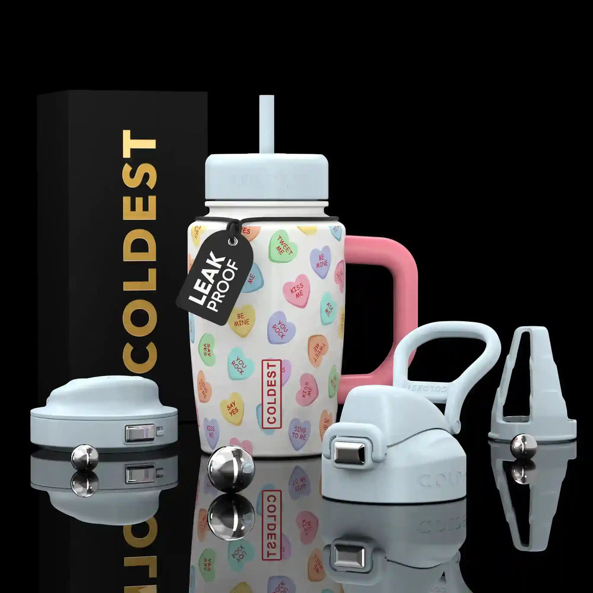 COLDEST 15oz Limitless Ultra v8 water bottle, main product photo, additional detail