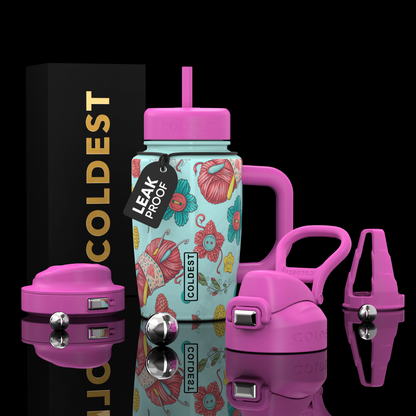 COLDEST 15oz Limitless Ultra v8 water bottle in Crochet is Life Ultra, main product photo