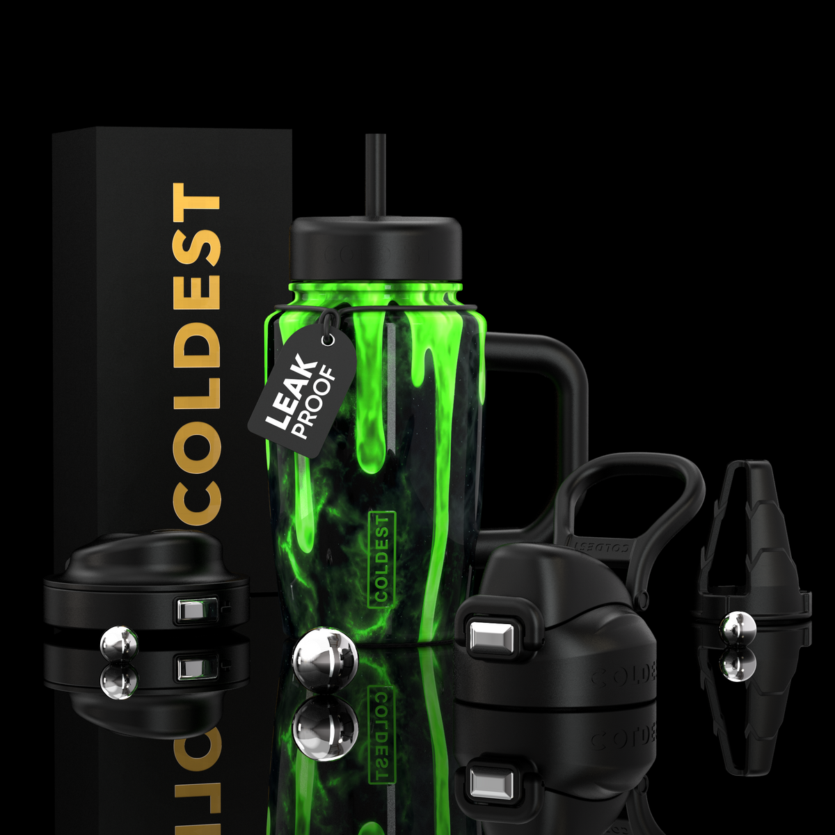 COLDEST 15oz Limitless Ultra v8 water bottle in Fallout Ultra, main product photo