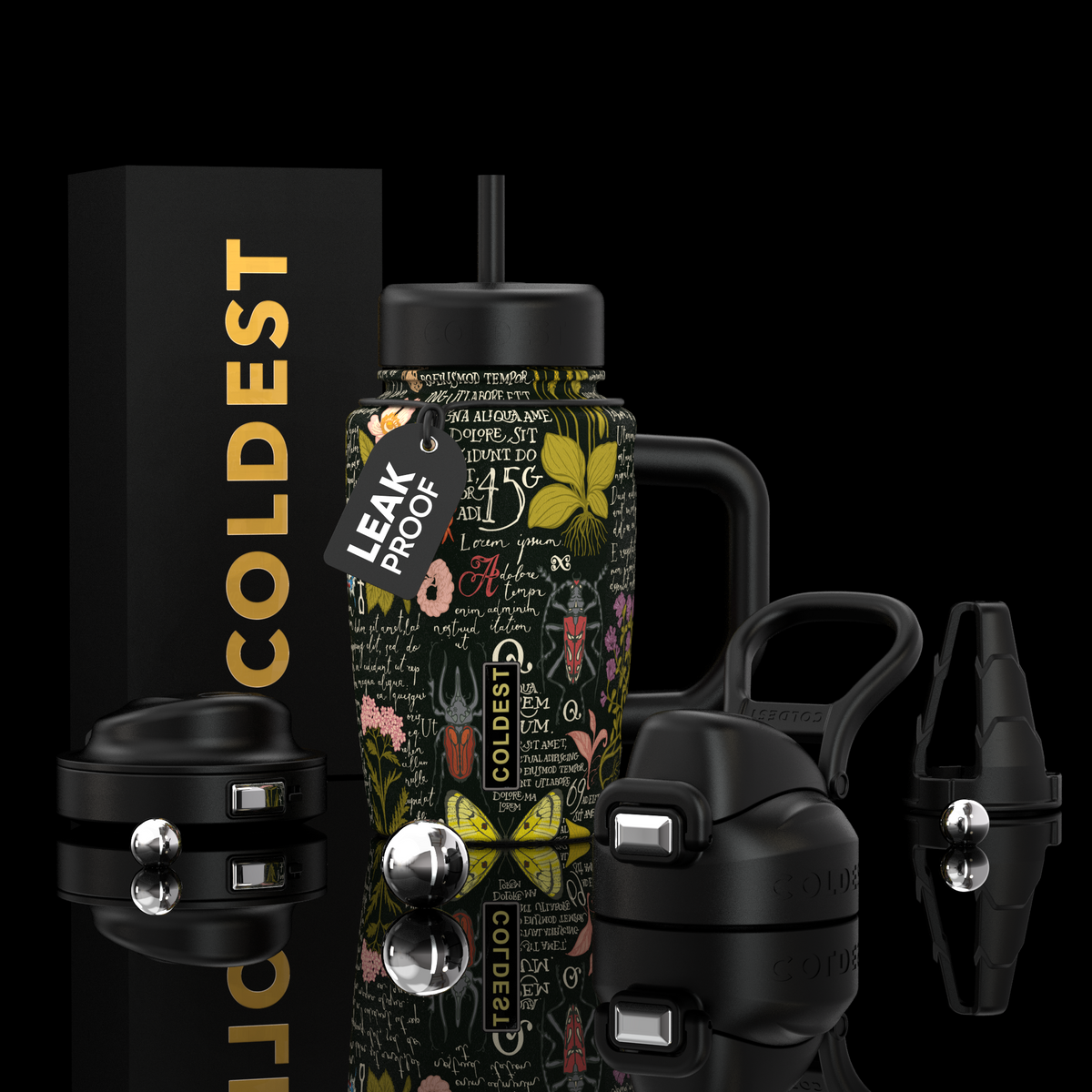COLDEST 15oz Limitless Ultra v8 water bottle in Herbology Class Ultra, main product photo