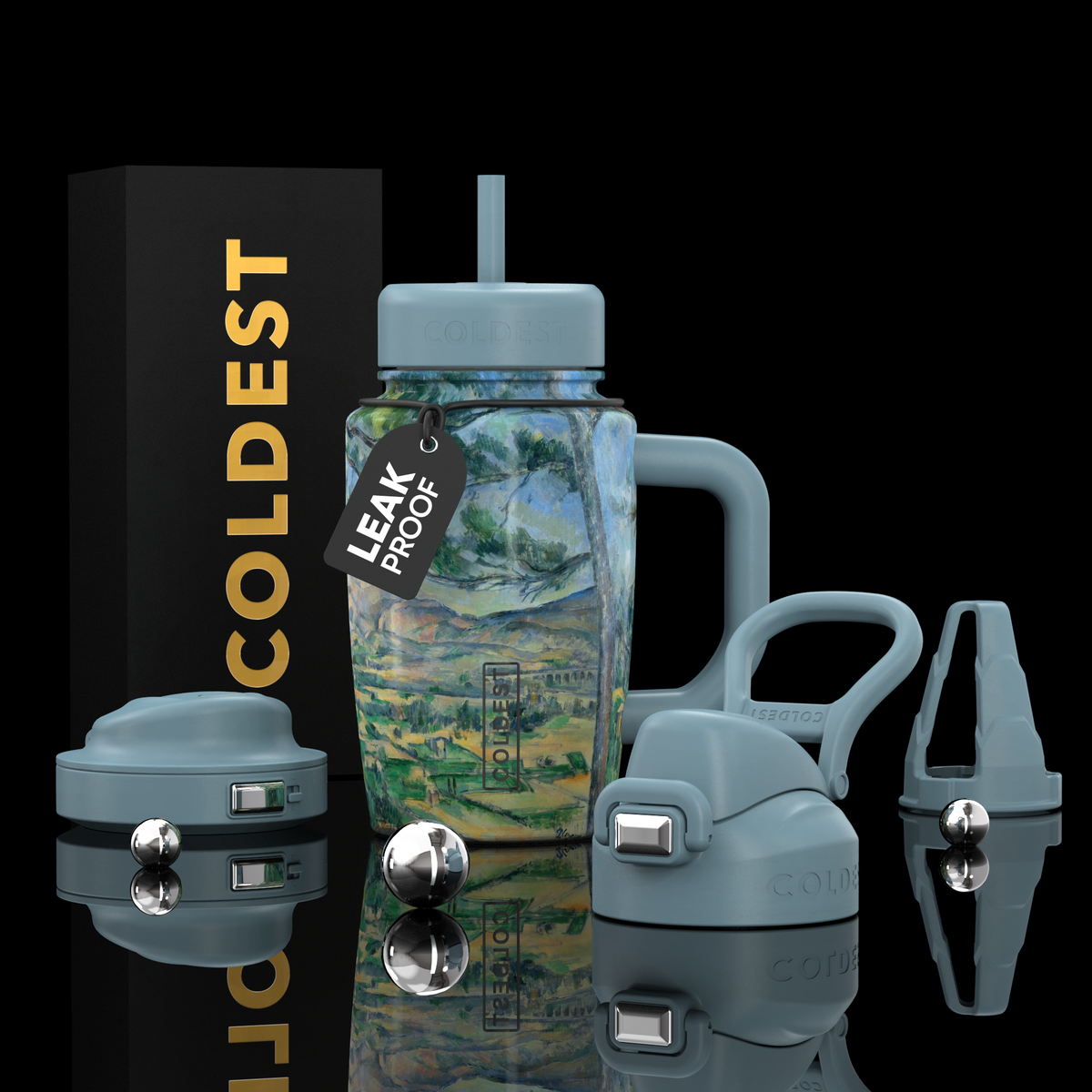COLDEST 15oz Limitless Ultra v8 water bottle in Mont Sainte Ultra, main product photo