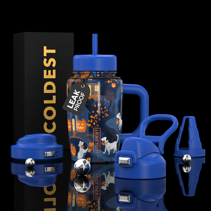 COLDEST 15oz Limitless Ultra v8 water bottle in Paw or Treat, main product photo