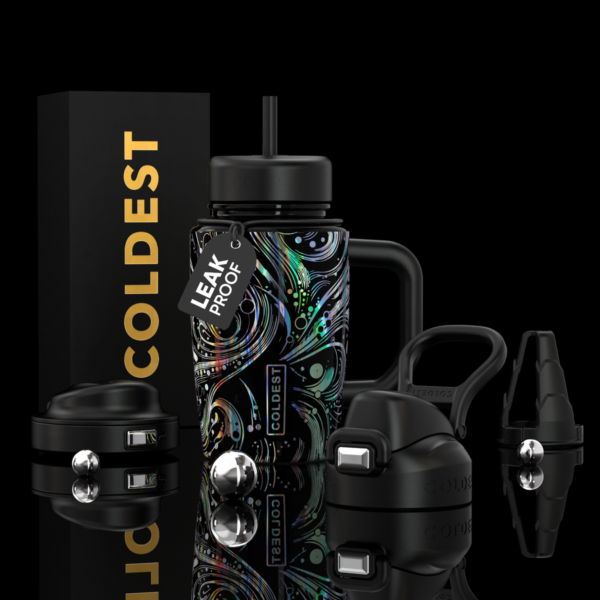 COLDEST 15oz Limitless Ultra v8 water bottle, main product photo