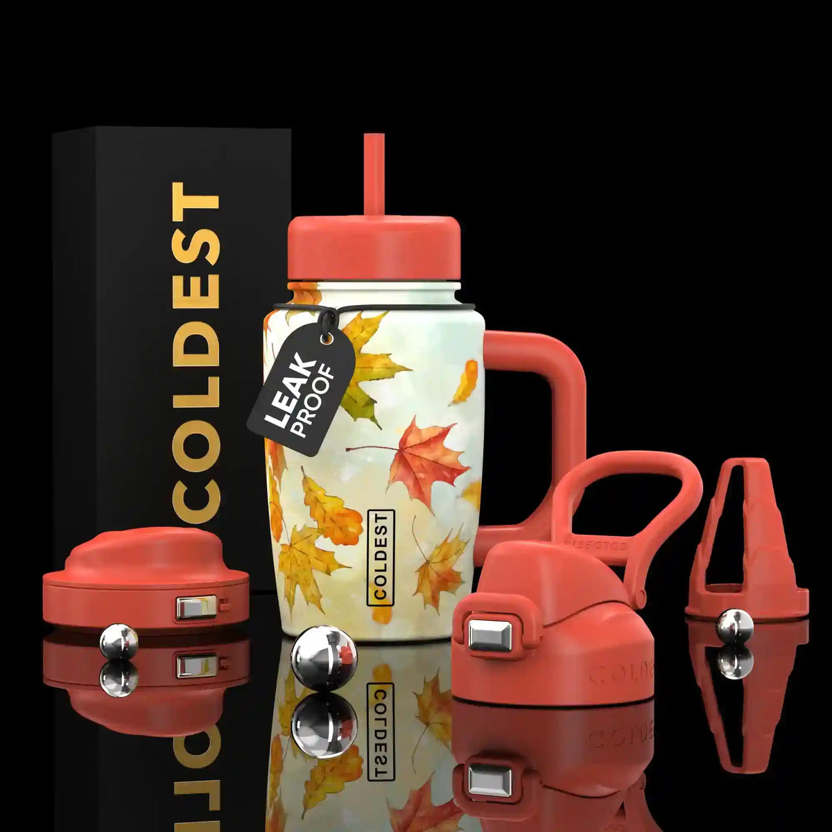 COLDEST 15oz Limitless Ultra v8 water bottle in Taste of Fall Ultra, main product photo