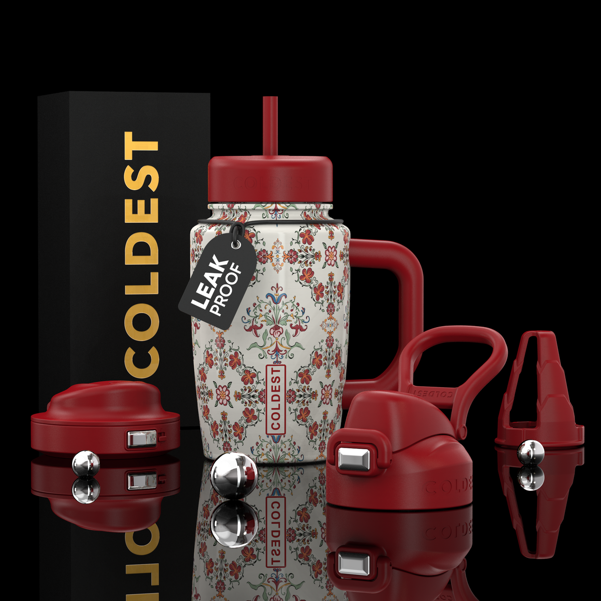COLDEST 15oz Limitless Ultra v8 water bottle in The Ottoman Ultra, main product photo