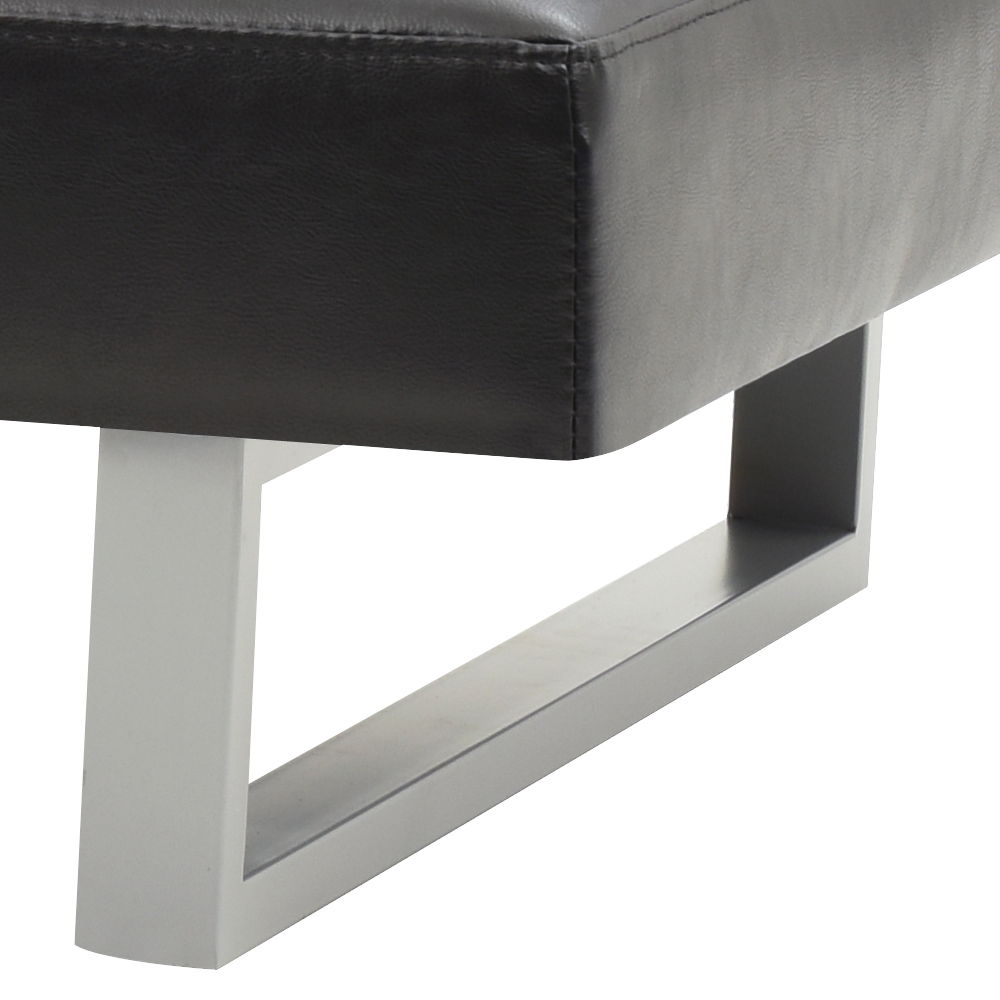 Chroma black sofa bed in sofa position
