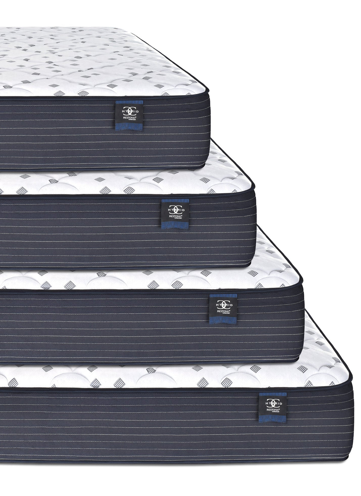 CoolGel infused foam layer that dissipates heat in the Restonic hybrid mattress
