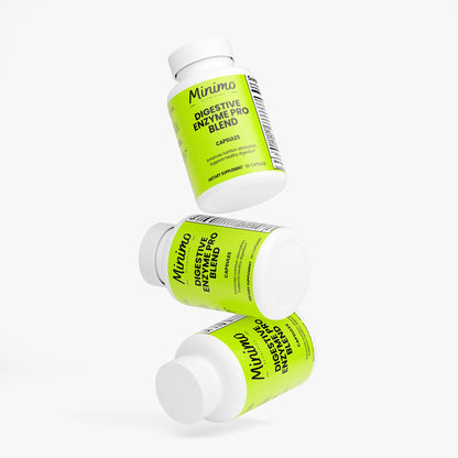 Minimo Nutrition Digestive Enzyme Pro Blend, 60 ct, label image, alternate view