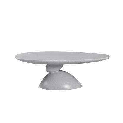 HouseOfZazla Lucky Stone Shaped Corner and Elliptical Coffee Tables