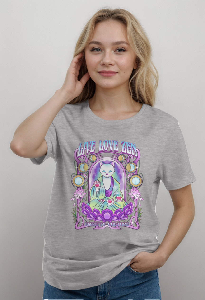 Fitkitty Culture Zenkitty t-shirt, third colorway