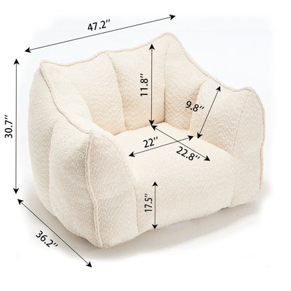 Wide Chenille Lounge Armchair, additional detail (3)