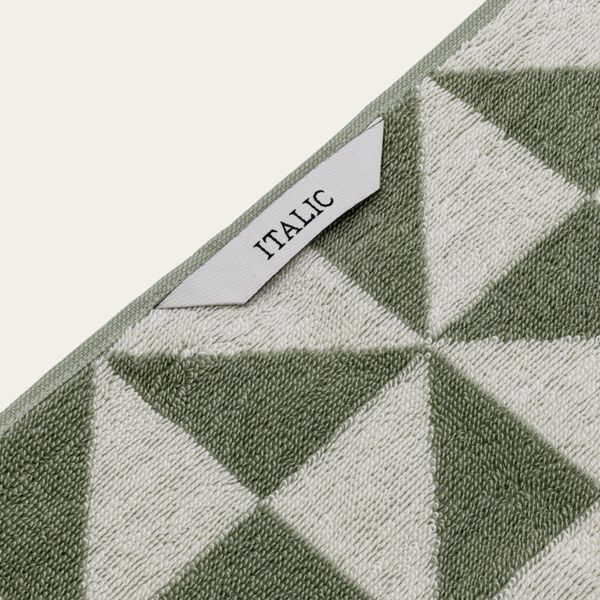 Italic Umbra Triangle-Print Australian Cotton Bath Towels