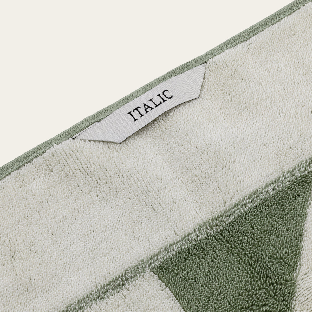 Italic Umbra Triangle-Print Australian Cotton Bath Towels