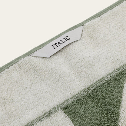 Italic Umbra Triangle-Print Australian Cotton Bath Towels