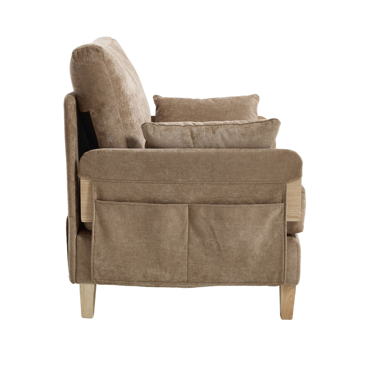 Mid century modern convertible sofa bed, full product view (view 22)