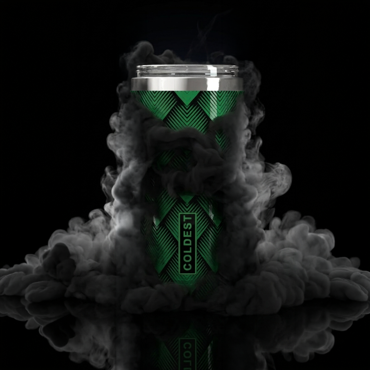 Coldest 20 oz Tumbler v2 in Green Dragon Ultra, alternate view