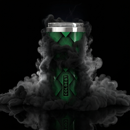 Coldest 20 oz Tumbler v2 in Green Dragon Ultra, alternate view