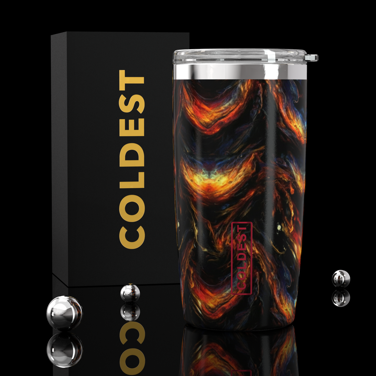 Coldest 20 oz Tumbler v2 in Dark Fire Ultra, main product view